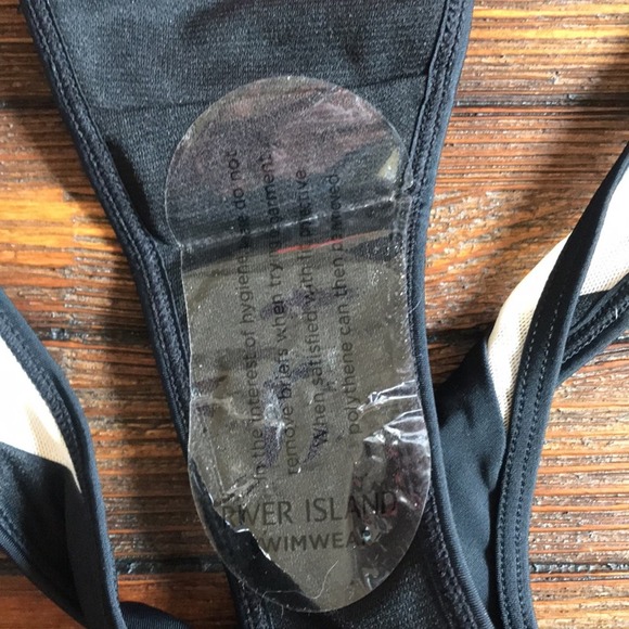 River Island Resort Swim Bottom Black Mesh Size 8 NEW NWT Bikini Beach Cruise - Picture 7 of 9
